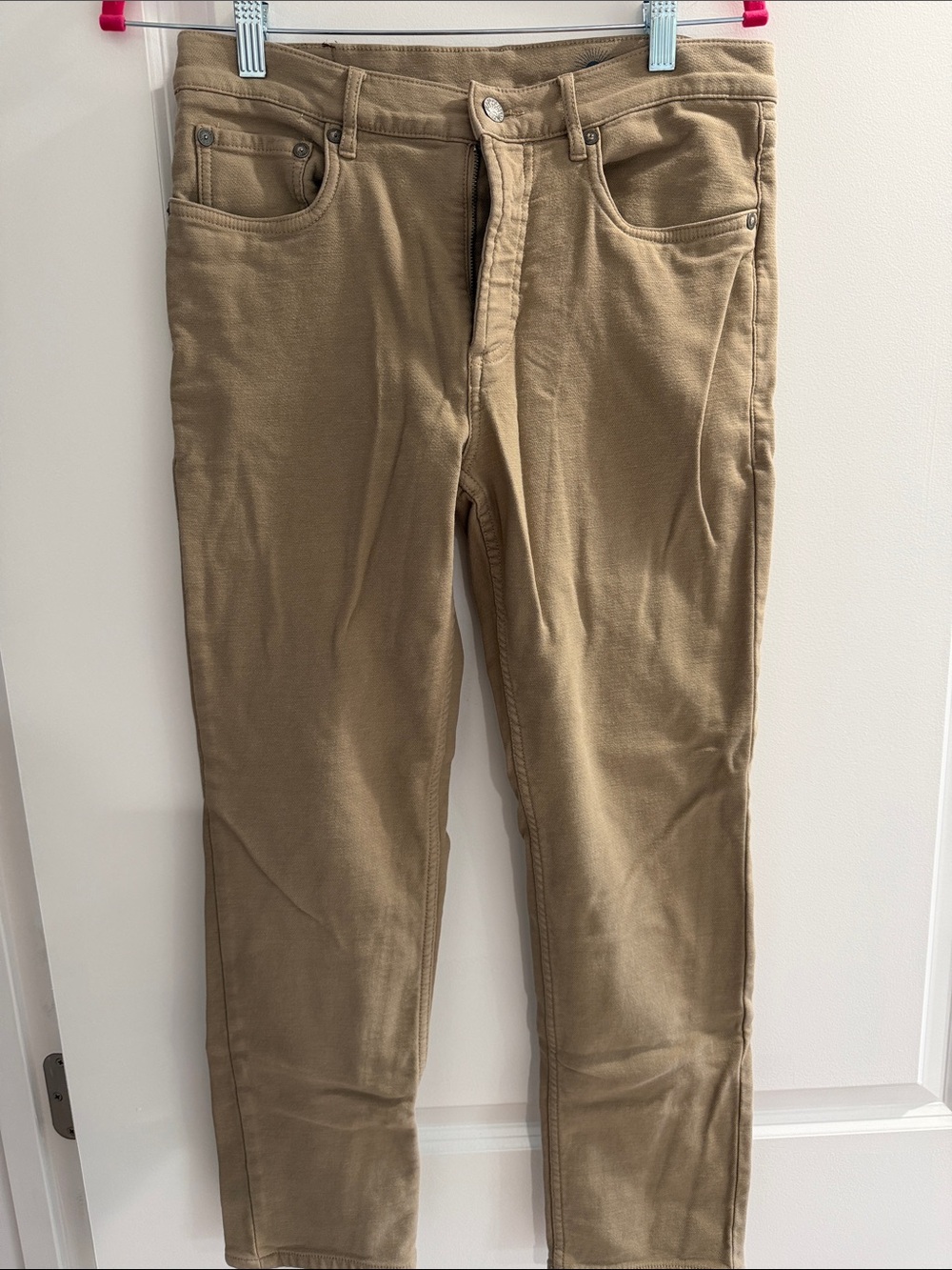 Faherty Men's Stretch Terry 5-Pocket Pant in Desert Khaki